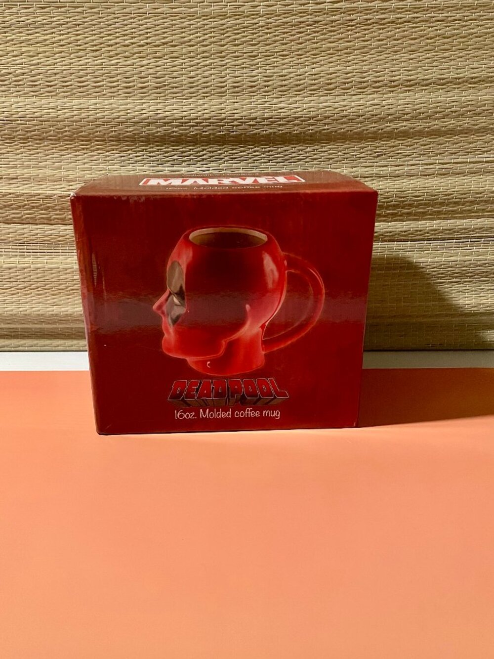 Deadpool Mask Head Mug, Marvel collectibles